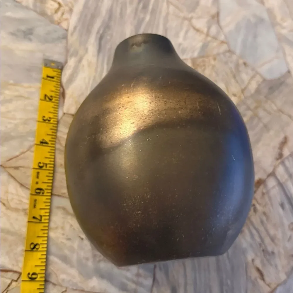Crate&Barrel Silver Decorative Vase